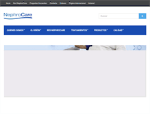 Tablet Screenshot of nephrocare.cl